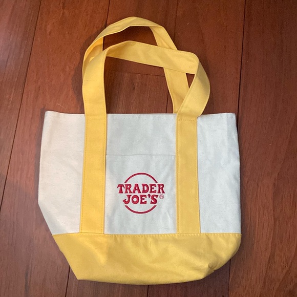 Yellow Trader Joe’s Mini Tote Brand New - Picture 1 of 2